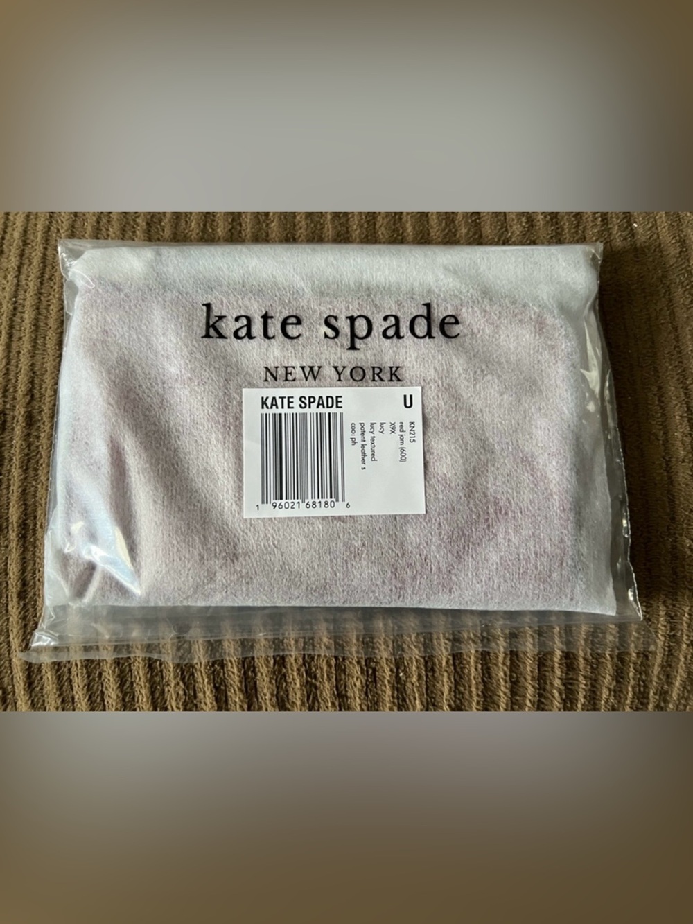 kate spade Lucy Textured Patent Leather NWT Red Jam - Picture 3 of 6